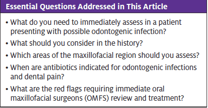 Odontogenic Infection; Topics Addressed in Article