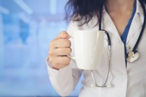 Doctor Take a break, Coffee Break for a clinician
