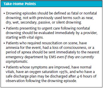 Nonfatal Drowning Take-Home Points