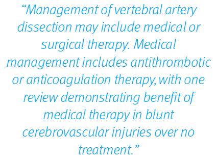 Dizziness - Vertebral artery dissection