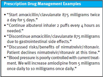 Nine Recurring Coding Pitfalls - Prescription Drug Management Examples