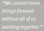 Quote from the Editor-in-Chief on Coming together to move forward